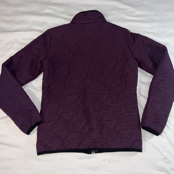 Kerrits Quilted Jacket Size L Plum Purple Unbridled Horse Full Zip Lightweight - Picture 9 of 11